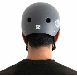 Follow Pro Wakeboard Helmet - Charcoal/Pink -Ron Jon Surf Shop Sales Follow Helmets Pro CharcoalPink Back 60099.1658951493