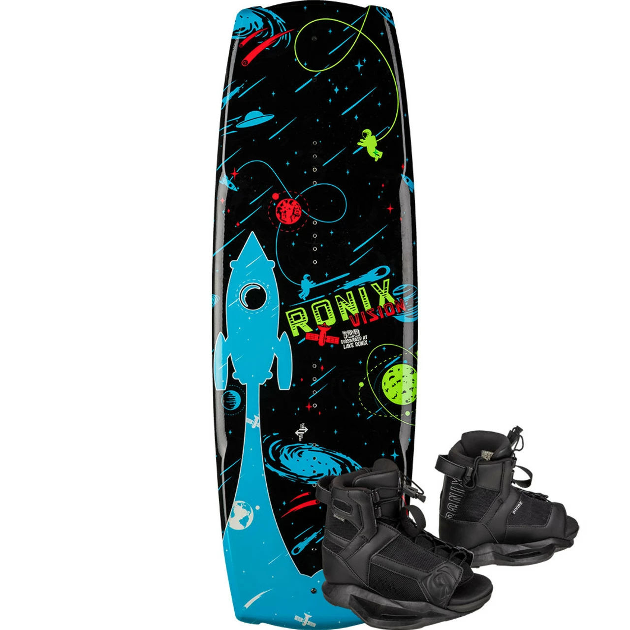 Ronix Vision Kid's Wakeboard Package W/ Divide Boots - 2023 3 Ronix Vision Kid's Wakeboard Package W/ Divide Boots - 2023