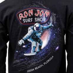 Ron Jon Astronaut Surfer Long Sleeve Tee 9 Ron Jon Astronaut Surfer Long Sleeve Tee -Ron Jon Surf Shop Sales d800x800 10031197095 black ron jon astronaut surfer long sleeve tee back graphic
