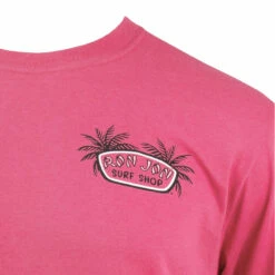 Ron Jon Flamingos Long Sleeve Tee -Ron Jon Surf Shop Sales d800x800 10031602042 ron jon flamingos fuchsia long sleeve tee logo detail