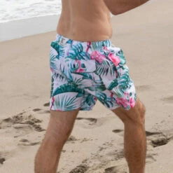 Ron Jon Cyan Jam Swim Volley -Ron Jon Surf Shop Sales d800x800 10120428001 white ron jon cyan jam volley lifestyle 2