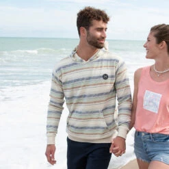 Ron Jon Sea Foam Stripe Baja Hoodie 9 Ron Jon Sea Foam Stripe Baja Hoodie -Ron Jon Surf Shop Sales d800x800 10200451077 ron jon sea foam stripe baja hoodie life style 1