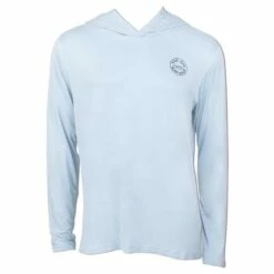 Ron Jon Light Blue Long Sleeve Hooded Sun Shirt