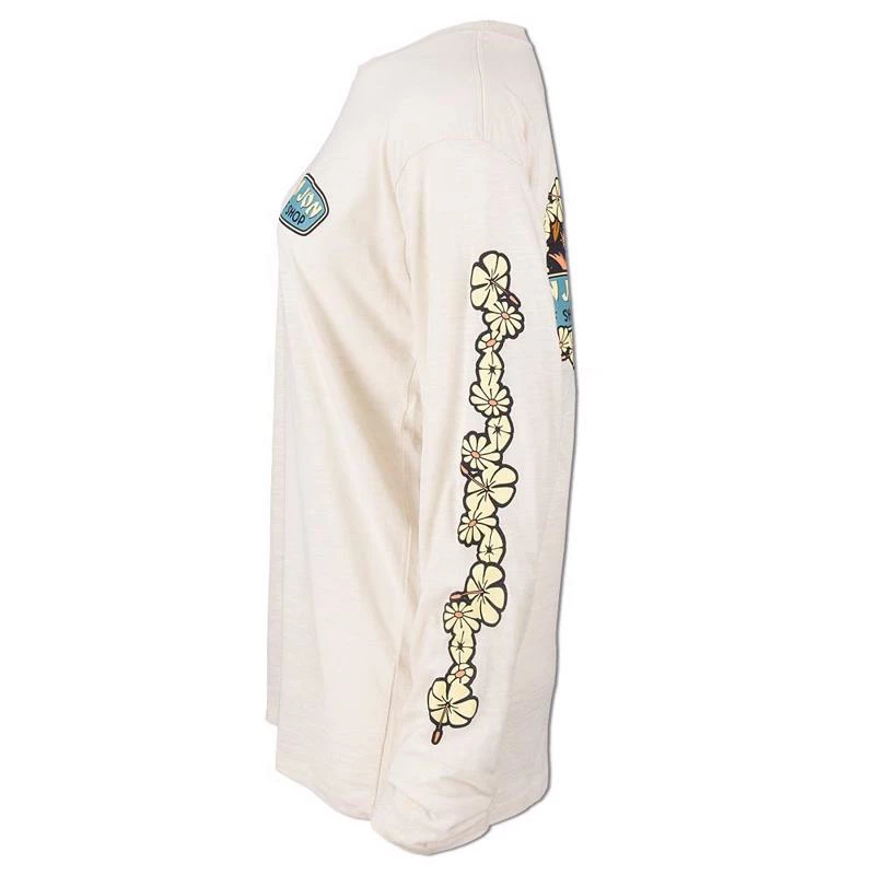 Ron Jon Ladies Vintage Beach Scene Long Sleeve Tee