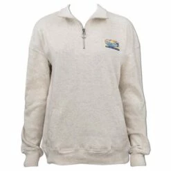 Ron Jon Ladies Dakota Quarter Zip Fleece 13 Ron Jon Ladies Dakota Quarter Zip Fleece -Ron Jon Surf Shop Sales d800x800 10360318112D oat heather ron jon dakota quarter zip front