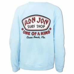 Ron Jon Ladies Classic Badge Crew Neck Pullover 15 Ron Jon Ladies Classic Badge Crew Neck Pullover -Ron Jon Surf Shop Sales d800x800 10360319312D chambray ron jon ladies chambray classic badge crew neck pullover back
