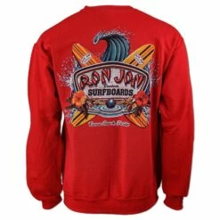 Ron Jon World Famous Sweatshirt 7 Ron Jon World Famous Sweatshirt -Ron Jon Surf Shop Sales d800x800 10400673050 red ron jon world famous crew neck sweatshirt back