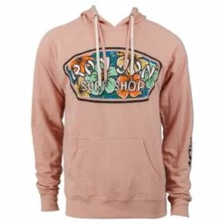 Ron Jon Unisex Hibiscus Badge Pullover Hoodie -Ron Jon Surf Shop Sales d800x800 10420845054 rose ron jon hibiscus badge hoodie front