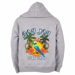 Ron Jon Kids New Parrot Badge Hoodie -Ron Jon Surf Shop Sales d800x800 10460265310 grey heather ron jon kids new parrot badge hoodie back