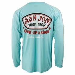 Ron Jon Trusty Badge Long-Sleeve Sun Shirt -Ron Jon Surf Shop Sales d800x800 10480405082 aqua ron jon trusty badge long sleeve sunshirt back