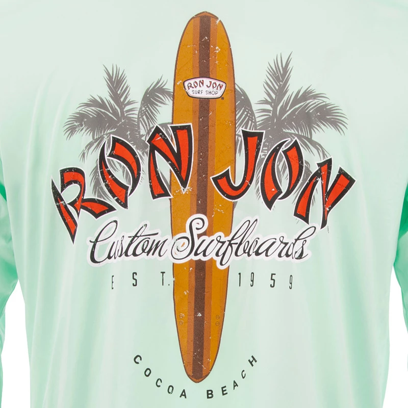 Ron Jon New Longboard UPF Long Sleeve Hooded Sun Shirt 4 Ron Jon New Longboard UPF Long Sleeve Hooded Sun Shirt - Image 2