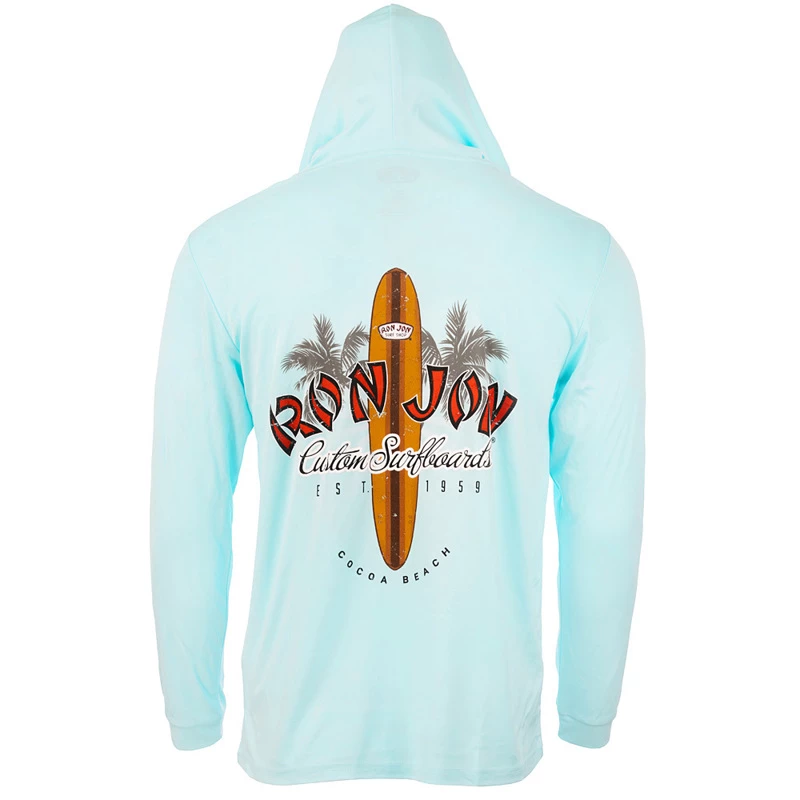 Ron Jon New Longboard UPF Long Sleeve Hooded Sun Shirt 7 Ron Jon New Longboard UPF Long Sleeve Hooded Sun Shirt - Image 5