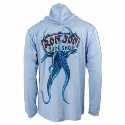 Ron Jon Kraken Hooded Long-Sleeve Sun Shirt -Ron Jon Surf Shop Sales d800x800 10480413081 light blue ron jon kraken long sleeve hooded sun shirt back