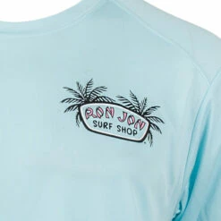 Ron Jon Flamingo UPF Long Sleeve Sun Shirt -Ron Jon Surf Shop Sales d800x800 10480460082 aqua ron jon flamingo upf ls sun shirt front graphic