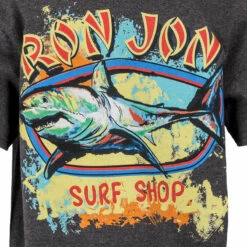 Ron Jon Kids Shark Badge Tee 10 Ron Jon Kids Shark Badge Tee -Ron Jon Surf Shop Sales d800x800 10500761313 dark grey heather ron jon kids shark badge tee back graphic