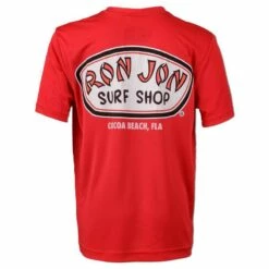 Ron Jon Kids Performance Badge Sun Shirt -Ron Jon Surf Shop Sales d800x800 10500765050 red ron jon badge youth performance tee back