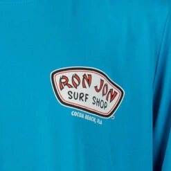 Ron Jon Kids New Performance Badge Long Sleeve Sun Shirt -Ron Jon Surf Shop Sales d800x800 10510136081 light blue ron jon kids new performance badge long sleeve sun shirt front graphic
