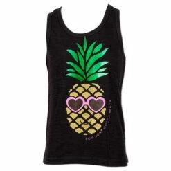 Ron Jon Kids More Pineapple Tank Top -Ron Jon Surf Shop Sales d800x800 11530069095 black ron jon girls more pineapple tank front