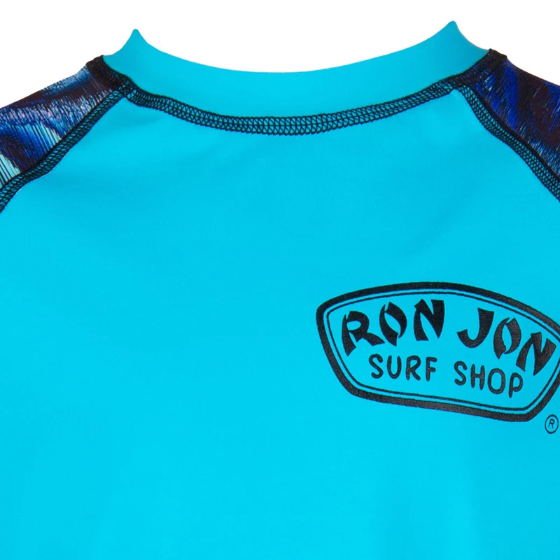 Ron Jon Kids Blue Rash Guard 6 Ron Jon Kids Blue Rash Guard - Image 4