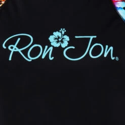 Ron Jon Kids Cap Sleeve Black Hibiscus Rash Guard -Ron Jon Surf Shop Sales d800x800 11730060000 ron jon kids cap sleeve black hibiscus rash guard graphic