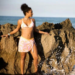 Ron Jon Juniors Groovy Triangle Bikini Top -Ron Jon Surf Shop Sales d800x800 13210287101 print ron jon juniors groovy triangle bikini top lifestyle 3