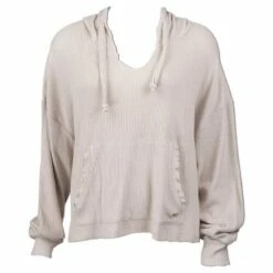 Ron Jon Juniors Hacci Ribbed Crop Hoodie