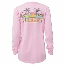 Ron Jon Junior Sunset Badge Long Sleeve Tee -Ron Jon Surf Shop Sales d800x800 13310417039D light pink ron jon junior sunset badge ls tee back