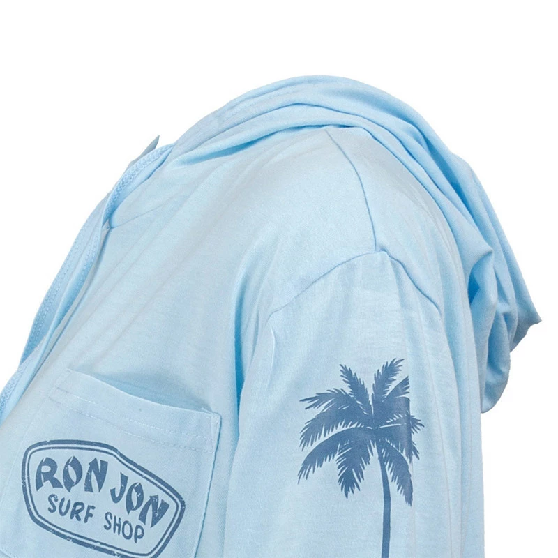 Ron Jon Juniors Palm Long Sleeve Hooded Pocket Crop Tee 6 Ron Jon Juniors Palm Long Sleeve Hooded Pocket Crop Tee - Image 4