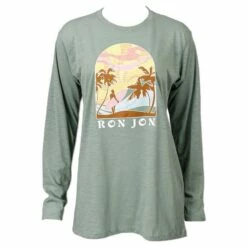Ron Jon Juniors Retro Surf Slub Long Sleeve Tee -Ron Jon Surf Shop Sales d800x800 13310455109 sage ron jon juniors retro surf slub long sleeve tee front