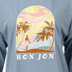 Ron Jon Juniors Retro Surf Slub Long Sleeve Tee -Ron Jon Surf Shop Sales d800x800 13310455238 steel ron jon juniors retro surf slub long sleeve tee close up