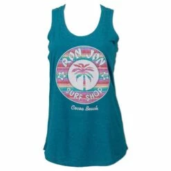 Ron Jon Junior Baja Stripe Tank -Ron Jon Surf Shop Sales d800x800 13320699085 teal ron jon juniors baja stripe tank front
