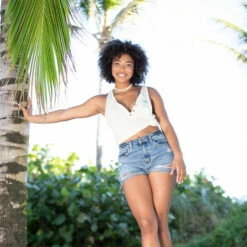 Ron Jon Juniors Embroidered Palm Henley Tank -Ron Jon Surf Shop Sales d800x800 13320705112 oat heather ron jon junior embroidered palm henley tank lifestyle 2