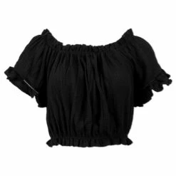 Ron Jon Juniors Gauze Off The Shoulder Crop Top -Ron Jon Surf Shop Sales d800x800 13340833095 black ron jon juniors gauze off the shoulder top on shoulder