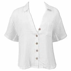 Ron Jon Juniors Gauze Button Front Top -Ron Jon Surf Shop Sales d800x800 13340834001 white ron jon juniors gauze button down top front