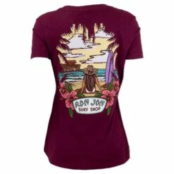 Ron Jon Juniors Hello Sunshine V-Neck Tee -Ron Jon Surf Shop Sales d800x800 13340839128 berry ron jon juniors hello sunshine v neck tee back