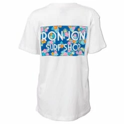 Ron Jon Junior Ditsy Floral Tee -Ron Jon Surf Shop Sales d800x800 13340841001 white ron jon juniors ditsy floral tee back