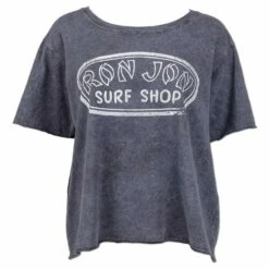 Ron Jon Juniors Mineral Wash Badge Tee -Ron Jon Surf Shop Sales d800x800 13340866095 black ron jon juniors mineral wash badge tee front