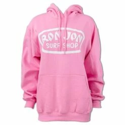 Ron Jon Juniors Large Badge Oversized Hoodie -Ron Jon Surf Shop Sales d800x800 13350704039D light pink ron jon large badge oversized hoodie front