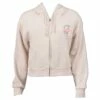 Ron Jon Ladies Patch Burnout Crop Zip Hoodie