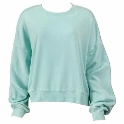 Ron Jon Juniors Signature Burnout Crop Sweatshirt -Ron Jon Surf Shop Sales d800x800 13350994070 mint ron jon juniors signature burnout crop sweatshirt front