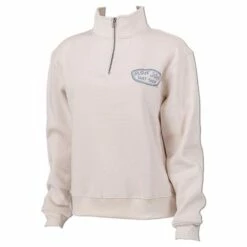Ron Jon Juniors Quarter Zip Beach Fleece -Ron Jon Surf Shop Sales d800x800 13350995002 off white ron jon juniors beach fleece quarter zip long sleeve top front