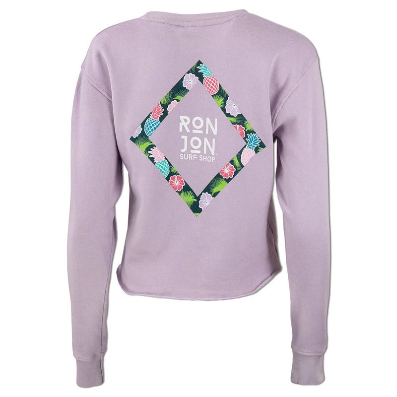 Ron Jon Juniors Tropic Frame Crop Fleece Pullover 7 Ron Jon Juniors Tropic Frame Crop Fleece Pullover - Image 5