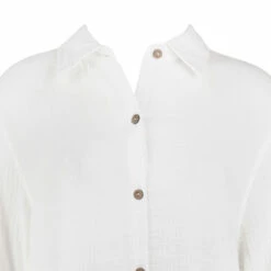 Ron Jon Ladies Gauze Long Sleeve Button Down Shirt -Ron Jon Surf Shop Sales d800x800 14320001001 white ron jon ladies gauze long sleeve button down shirt collar