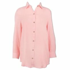 Ron Jon Ladies Gauze Long Sleeve Button Down Shirt -Ron Jon Surf Shop Sales d800x800 14320001039 light pink ron jon ladies gauze long sleeve button down shirt