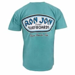 Ron Jon Cocoa Beach Custom Surfboards Unisex Tee -Ron Jon Surf Shop Sales d800x800 17030542071D green ron jon custom surfboards tee back