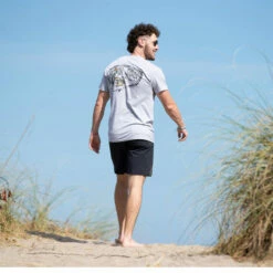 Ron Jon Surf Crab Tee -Ron Jon Surf Shop Sales d800x800 17040107094 gun metal ron jon surfing crab tee lifestyle 2