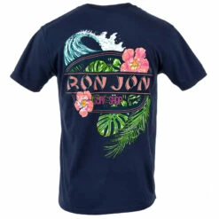 Ron Jon Floral Surf Tee -Ron Jon Surf Shop Sales d800x800 17040317086 navy ron jon cocoa beach floral surf tee back