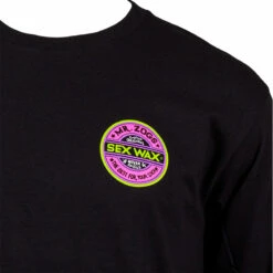 Sex Wax Black Flouro Long-Sleeve Tee -Ron Jon Surf Shop Sales d800x800 20115383095 sex wax flouro black long sleeve tee front detail
