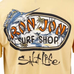 Salt Life Ron Jon Golden Haze Sea Escape Tee -Ron Jon Surf Shop Sales d800x800 20140716010 salt life ron jon golden haze sea escape tee back graphic