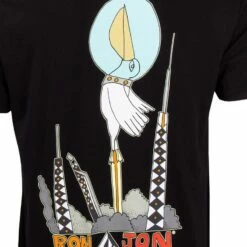 Volcom Ron Jon Creepy Spacegull Black Tee